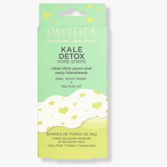 Pacifica Kale Detox Pore Strips with Kale, Witch Hazel & Tea Tree Oil, 6 Ct, New - Picture 5 of 7